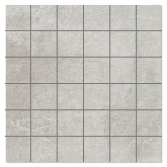 Mosaik Klinker Kinnekulle Grå Matt-Relief 30x30 (5x5) cm